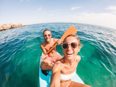 Couple Take Selfie